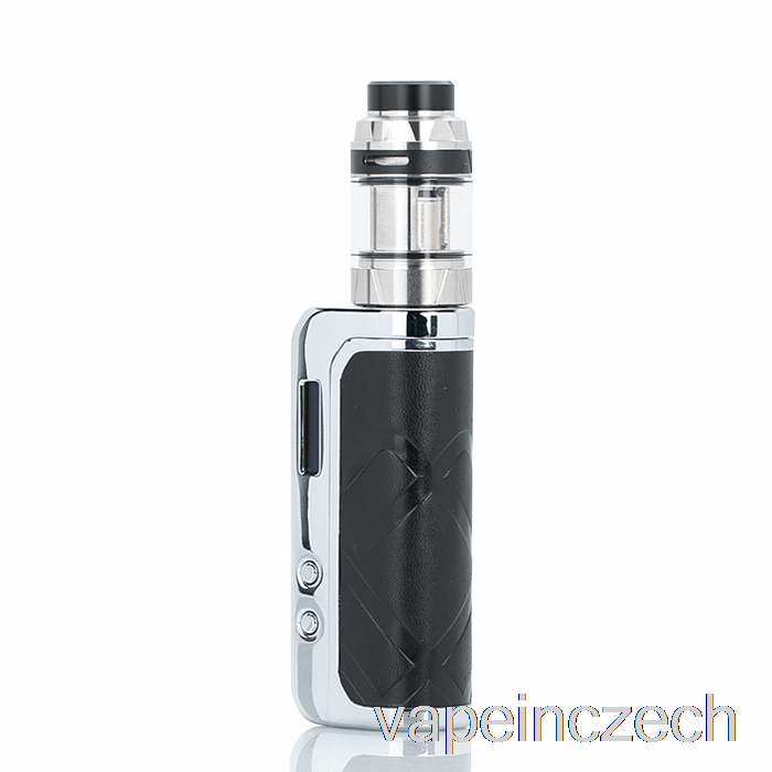 Augvape Foxy One 120w Startovací Sada Stříbrné černé Kožené Vape Pero